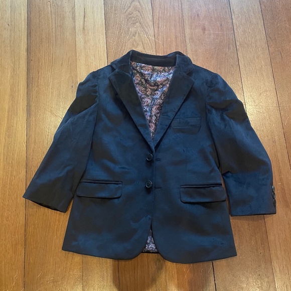 Isaac Mizrahi  Kids Sports Jacket Size 6 Black Velvet - Picture 1 of 5
